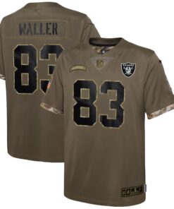 Darren Waller Las Vegas Raiders  Youth 2022 Salute To Service Player Limited Jersey  Olive