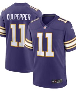Daunte Culpepper Minnesota Vikings  Classic Retired Player Game Jersey  Purple 1