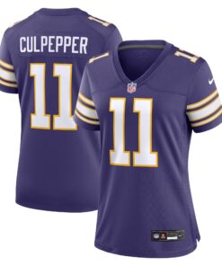 Daunte Culpepper Minnesota Vikings  Women_s Classic Retired Player Game Jersey  Purple