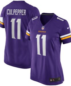 Daunte Culpepper Minnesota Vikings  Women_s Game Retired Player Jersey  Purple