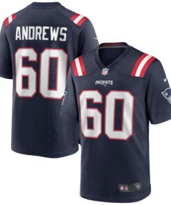 David Andrews New England Patriots  Game Jersey  Navy