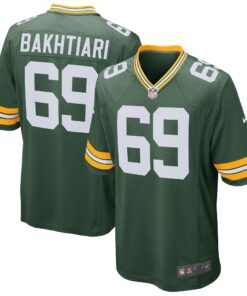 David Bakhtiari Green Bay Packers  Game Player Jersey  Green