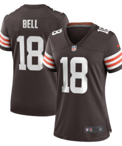 David Bell Cleveland Browns  Women_s Game Jersey  Brown