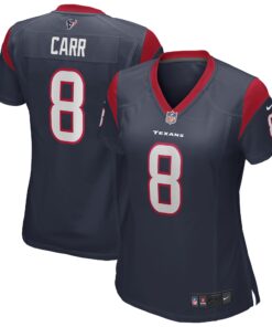 David Carr Houston Texans  Women_s Game Retired Player Jersey  Navy