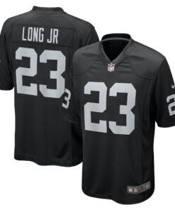 David Long Jr. Las Vegas Raiders  Team Game Jersey   Black