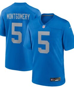 David Montgomery Detroit Lions  Alternate Game Jersey   Blue
