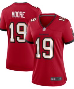 David Moore Tampa Bay Buccaneers  Women_s  Game Jersey   Red