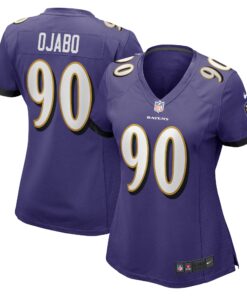 David Ojabo Baltimore Ravens  Women_s Game Player Jersey  Purple