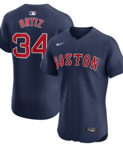 David Ortiz Boston Red SoxAlternate Elite Player Jersey  Navy