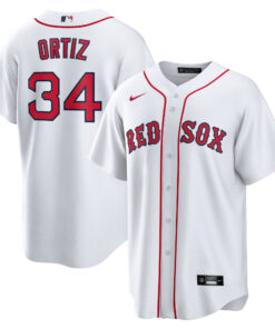 David Ortiz Boston Red SoxHome Replica Player Jersey  White