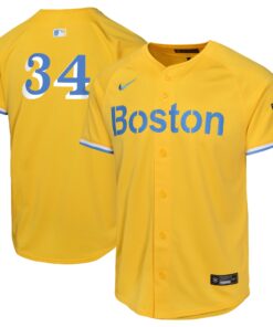 David Ortiz Boston Red SoxYouth City Connect Limited Player Jersey  Gold