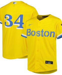 David Ortiz Boston Red SoxYouth City Connect Replica Player Jersey  Gold