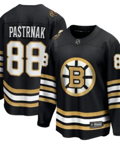 David Pastrnak Boston Bruins Fanatics 100th Anniversary Premier Breakaway Player Jersey  Black