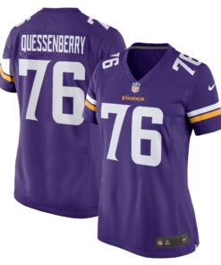 David Quessenberry Minnesota Vikings  Women_s Team Game Jersey   Purple