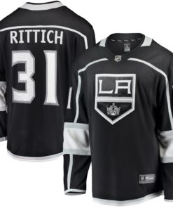 David Rittich Los Angeles Kings Fanatics Home Premier Breakaway Player Jersey  Black