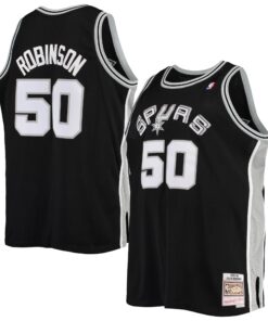 David Robinson San Antonio Spurs Mitchell &amp Ness 199899 Big &amp Tall Hardwood Classics Swingman Jersey - Black