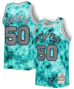 David Robinson San Antonio Spurs Mitchell &amp Ness 199899 Galaxy Swingman Jersey - Teal