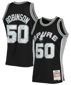 David Robinson San Antonio Spurs Mitchell &amp Ness 199899 Hardwood Classics NBA 75th Anniversary Diamond Swingman Jersey - Black