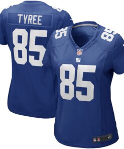 David Tyree New York Giants  Women_s Game Retired Player Jersey  Royal
