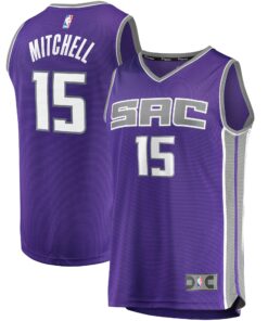Davion Mitchell Sacramento Kings Fanatics Youth Fast Break Replica Jersey Purple - Icon Edition
