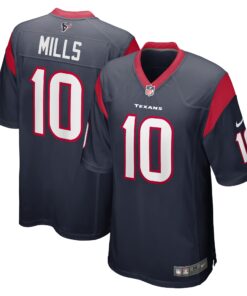 Davis Mills Houston Texans  Game Jersey  Navy