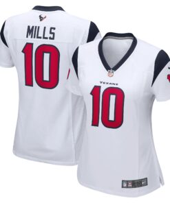 Davis Mills Houston Texans  Women_s Game Player Jersey  White