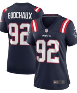 Davon Godchaux New England Patriots  Women_s Game Jersey  Navy