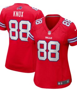 Dawson Knox Buffalo Bills  Women_s Player Jersey  Red