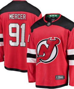 Dawson Mercer New Jersey Devils Fanatics Home Breakaway Jersey  Red