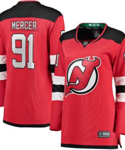 Dawson Mercer New Jersey Devils Fanatics Women_s Home Breakaway Jersey  Red