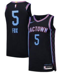 De'Aaron Fox Sacramento Kings Authentic Player Jersey - City Edition - Black