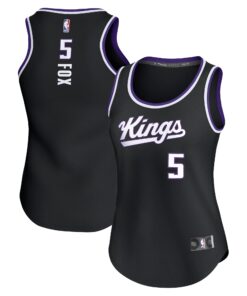 De'Aaron Fox Sacramento Kings Fanatics Women's Fast Break Player Jersey - Icon Edition - Black