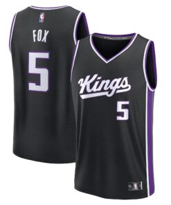 De'Aaron Fox Sacramento Kings Fanatics Youth Fast Break Replica Player Jersey - Icon Edition - Black