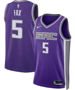 De'Aaron Fox Sacramento Kings Unisex Swingman Jersey - Icon Edition - Purple