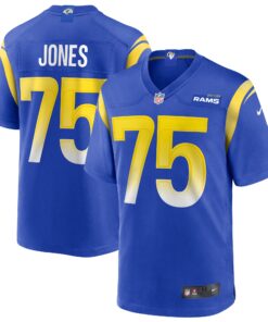 Deacon Jones Los Angeles Rams  Game Retired Player Jersey  Royal