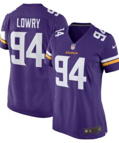 Dean Lowry Minnesota Vikings  Women_s Game Player Jersey  Purple
