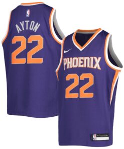 Deandre Ayton Phoenix Suns Youth Swingman Jersey - Icon Edition - Purple
