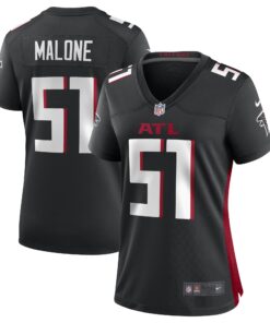 DeAngelo Malone Atlanta Falcons  Women_s Game Player Jersey  Black