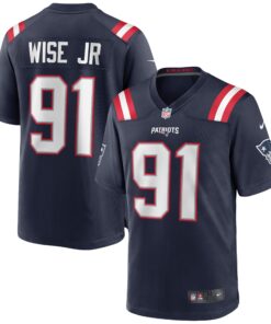 Deatrich Wise Jr. New England Patriots  Game Jersey  Navy
