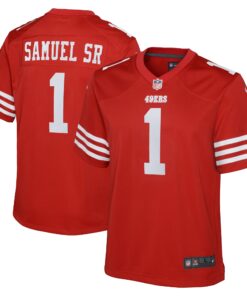 Deebo Samuel Sr San Francisco 49ers  Youth Game Player Jersey  Scarlet