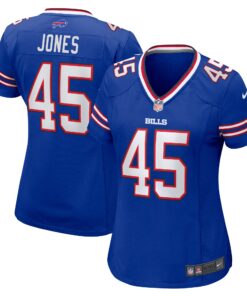 Deion Jones Buffalo Bills  Women_s Game Jersey   Royal