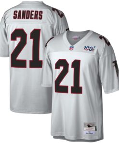 Deion Sanders Atlanta Falcons Mitchell amp Ness NFL 100 Retired Player Legacy Jersey  Platinum