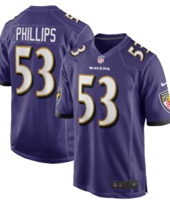 Del_Shawn Phillips Baltimore Ravens  Game Player Jersey  Purple