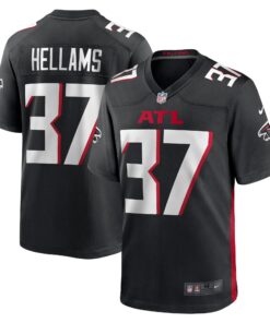 DeMarcco Hellams Atlanta Falcons  Team Game Jersey   Black