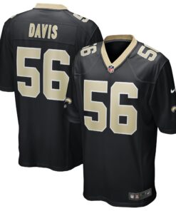 Demario Davis New Orleans Saints  Game Jersey  Black