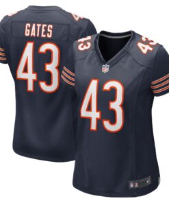 DeMarquis Gates Chicago Bears  Women_s Game Player Jersey  Navy