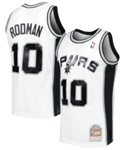 Dennis Rodman San Antonio Spurs Mitchell &amp Ness 200102 Hardwood Classics Swingman Jersey - White