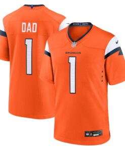 Denver Broncos  1 Dad Game Jersey  Orange