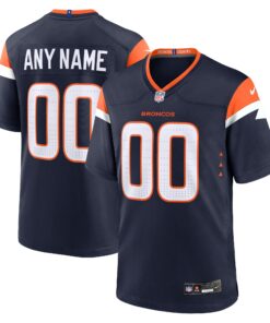 Denver Broncos  Alternate Mile High Collection Custom Game Jersey  Navy