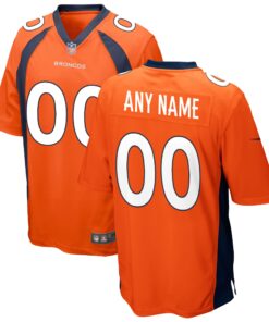 Denver Broncos  Custom Game Jersey  Orange